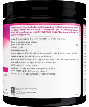 NeoCell Super Collagen Peptides Powder 10 g Collagen per serving Supports Healthy Hair Skin & Nails 20 servings - Buy Online on GoSupps.com