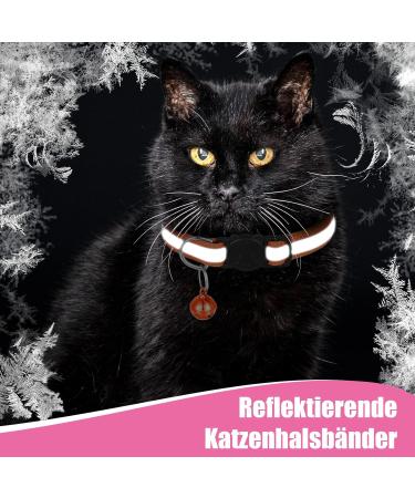 Tonyg-P Reflective Cat Neck Bands - 12 Adjustable Pieces with Bells & Safety Closure (19-32cm) - Perfect for All Domestic Cats - Buy Online on GoSupps.com