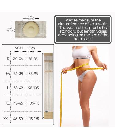 Umbilical Hernia Belt for Men and Women - Abdominal Support Binder with Compression Pad - Medium Size - Ideal for Incisional, Epigastric, Ventral, Inguinal Hernias - Belly Button Navel Hernia Support - Pack of 1 - Buy Online on GoSupps.com