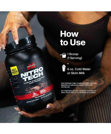 MuscleTech Nitro-Tech Cookies & Cream - 1800g Cookies & Cream 1.8 kg (Lot de 1) - Buy Online on GoSupps.com