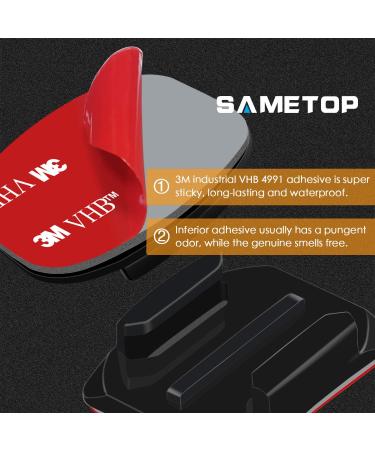 Sametop 3M Glue Bracket Adhesive Pads for GoPro Hero 12/11/10/9/8/7/6/5 & DJI Osmo Action Cameras - 6 Packs - Buy Online on GoSupps.com