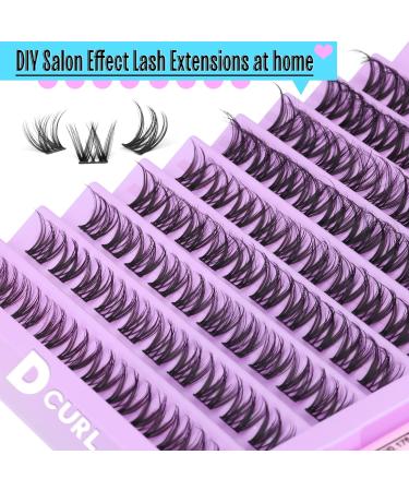 ALICE E13 DIY Lash Clusters Kit - Brown D Curl 10-16MM Individual Lashes for Natural Look - Strong Hold Lash Bond and Seal - Buy Online on GoSupps.com
