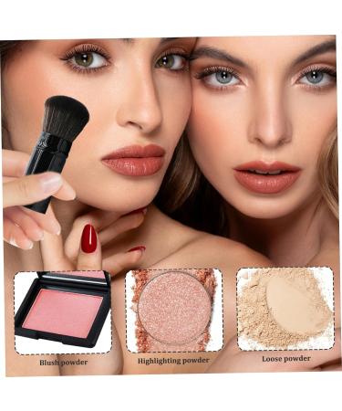 Blush Brush 4 Inch Retractable Blush Brush Travel Bronzer Brush Portable Makeup Brushes with Cover Powder Brushes for Blush Sunscreen Bronzer Powder Cosmetics - Buy Online on GoSupps.com