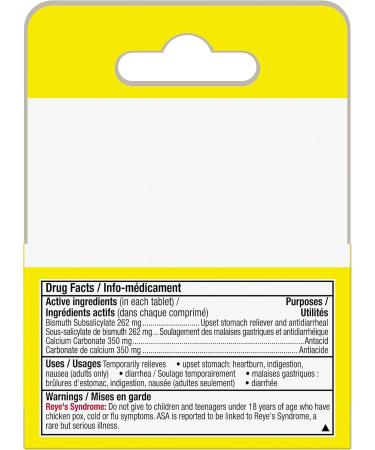 Pepto Bismol To Go Upset Stomach Relief Diarrhea Relief Heartburn Nausea Indigestion Upset Stomach Cherry Flavour 24 Count Cherry 24 Count (Pack of 1) - Buy Online on GoSupps.com