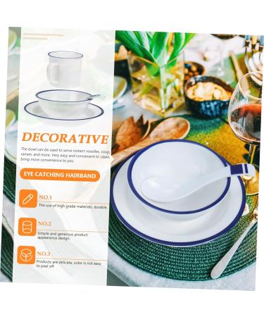 1 Set Bowls Serving Bowl Soup Rice Food Restaurant Kitchen Plate Cup Melamine Table Dinnerware and - Buy Online on GoSupps.com