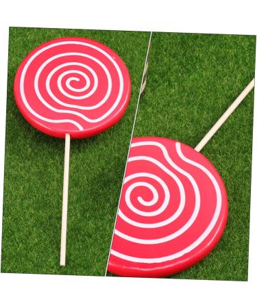 Alipis 4 Pcs Fake Lollipop Props Decor Christmas Lollipop Props Giant Prop Giant Candy Peg with Hook Realistic Candy Props Kid Toys Lollipop Cake Decorations Child Wooden Ornaments Drinks - Buy Online on GoSupps.com