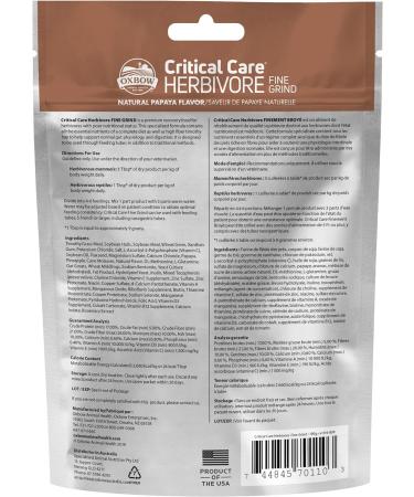 Oxbow Critical Care - Nutritional Support for Small Animals | 100% Satisfaction Guaranteed - Buy Online on GoSupps.com