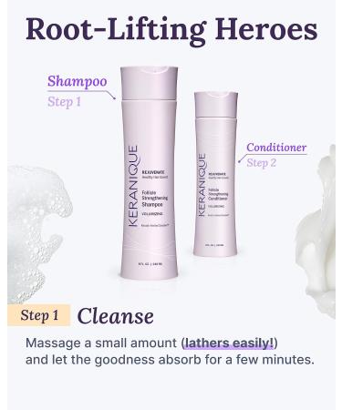 Keranique Volumizing Anti-Hair Loss Shampoo 12 Fl. Oz - Sulfate, Dye, and Paraben Free - Stimulates Scalp for Thicker Hair - Buy Online on GoSupps.com