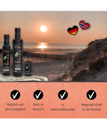 Premium Salmon Oil for Dogs & Cats 500ml - Rich in Omega 3 & 6 - BARF Fischl 100% Natural Freshly Bottled in Germany | Real Food Quality Without Additives - Buy Online on GoSupps.com