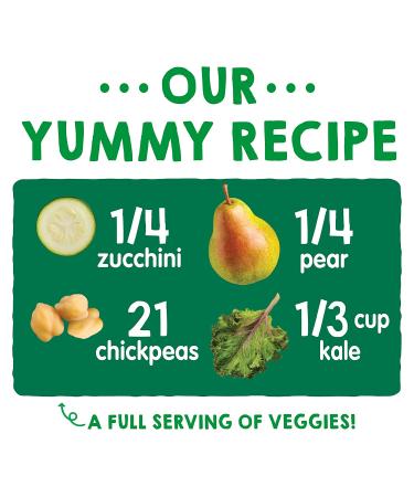 Happy Family Organics Love My Veggies - Organic Zucchini Pears Chickpeas & Kale 4.22 oz - Buy Online on GoSupps.com