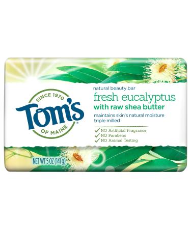 Tom's of Maine Natural Beauty Bar Bar Soap Natural Soap Fresh Eucalyptus 5 Ounce