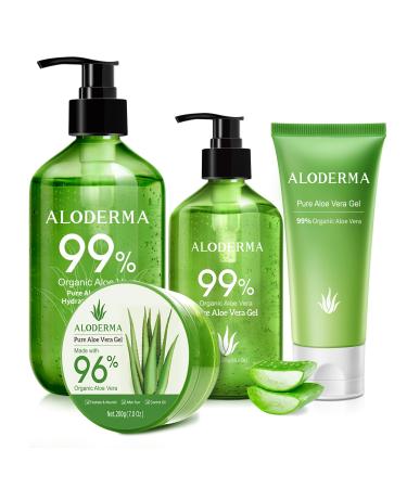 Aloderma Aloe Vera Gel Set 4 Pieces