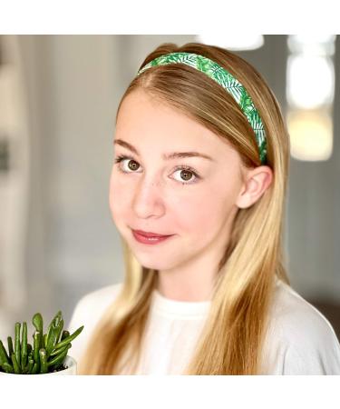 FROG SAC 6-Piece Floral Headbands for Girls - Adjustable Non-Slip Elastic Hair Bands - VSCO Girl Birthday Accessories - Buy Online on GoSupps.com