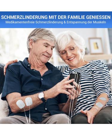 Comfytemp 4-Channel Tens/EMS Device - Pain Relief Muscle Stimulator with 24 Modes DIY Massage for Back Neck Shoulders & Knees - Buy Online on GoSupps.com