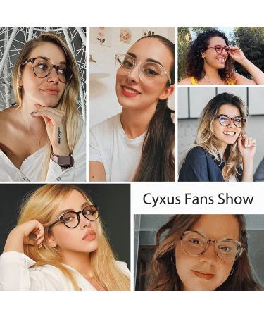 Cyxus Retro Round Blue Light Blocking Glasses 2022 - Anti Glare & Eye Strain for Men and Women - Buy Online on GoSupps.com
