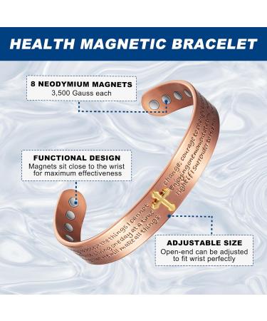 Shop EneroppeX Coppe Magnetic Bracelet for Women Stylish Cuff Bangles & Magnetic Therapy Jewelry | Free International Shipping - Buy Online on GoSupps.com