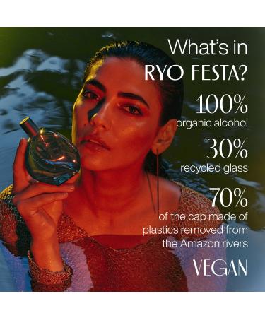 natura Ekos Ryos Festa Woodsy Aromatic Unisex Fragrance 75ml - Insipired by The Amazonian Rivers - Notes of Sage Pomelo Jasmine Sambac Vetiver & Musk Aquatic Wood - Buy Online on GoSupps.com