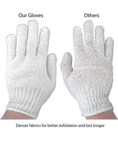 Aquasentials Exfoliating Bath Gloves - 4 Pairs (Green) | Gentle Scrubbing for Smooth Skin - Buy Online on GoSupps.com