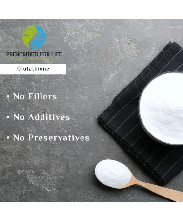 Prescribed For Life L Glutathione Powder | Pure Reduced Glutathione Supplement | Antioxidants for Immune Support | 0.5 oz (14 g - Buy Online on GoSupps.com