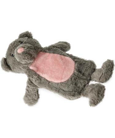 Home Flair Grey Teddy Bear 1Ltr Hot Water Bottle with Cover - Soft & Fluffy Animal Design - Buy Online on GoSupps.com