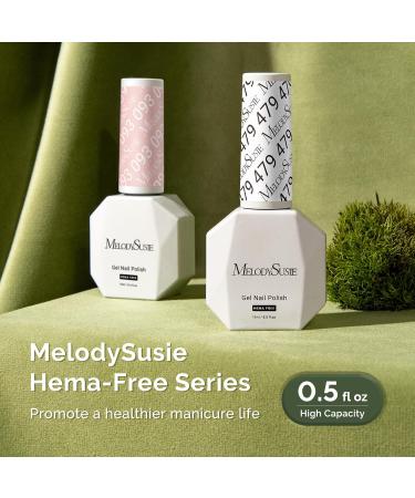 MelodySusie Hema Free Gel Nail Polish - Long-Lasting Non-Toxic White Gel for DIY Nail Art | Soak Off UV Polish 0.5 Fl Oz - Buy Online on GoSupps.com