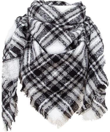 HANXIULIN Ladies Triangular Scarf - High-Quality Winter Wrap & Turban - Versatile for All Seasons - Elegant White Fashion Accessory - Buy Online on GoSupps.com