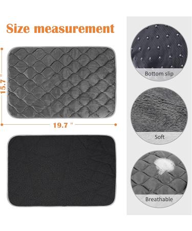 Self-Heating Cat Mat - Thermal Pet Bed Mat - 16 x 20 - Grey - Buy Online on GoSupps.com