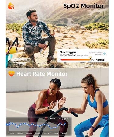 QOOGOT Fitness Tracker | Blood Oxygen SpO2 Heart Rate Sleep Monitor | Waterproof Activity Tracker | 11 Sport Modes | Pedometer & Calorie Counter | Android & iOS | Black - Buy Online on GoSupps.com