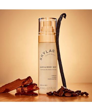 Skylar Vanilla Sky Hair & Body Mist | Hypoallergenic & Clean Fragrance | Vegan Cruelty Free and Safe For Sensitive Skin | 80 ML 2.7 Fl Oz - Buy Online on GoSupps.com
