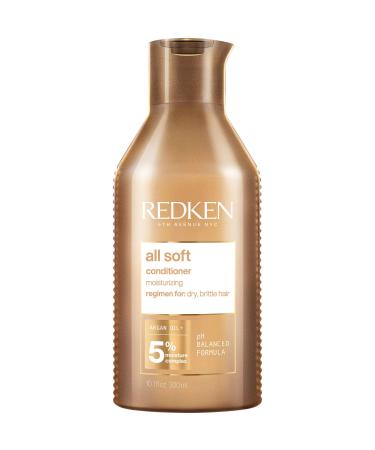Redken All Soft Conditioner | For Dry/Brittle Hair | Moisturizes & Provides Intense Softness | With Argan Oil 10.1 Fl Oz