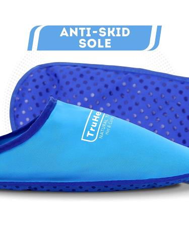 TruHealth Ice Pack Slippers - Foot Ice Pack for Neuropathy & Gout Relief | Hot & Cold Therapy for Pain & Swelling | One Size Fits Most - Buy Online on GoSupps.com