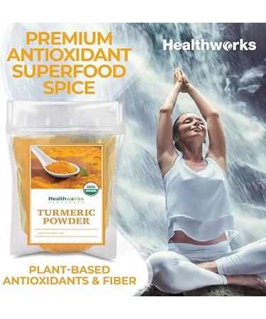 Healthworks Turmeric Powder - 8 Ounces - Raw Organic Curcumin with Antioxidant Benefits - Keto  Paleo  Vegan  Non-GMO - Shop Now! - Buy Online on GoSupps.com