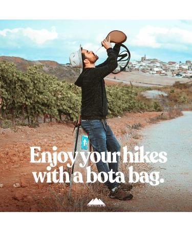NextClimb 750ml Spanish Wine Skin Bota Bag | Premium Leather Canteen with BPA-Free Liner | Leak-Proof & Adjustable Strap | Authentic Spanish Style - Buy Online on GoSupps.com