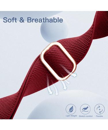 Epova 3-Piece Nylon Bracelet for Fitbit Charge 3 & 4 - Breathable Adjustable Stretchy Replacement Bands in Pine Green Sand Pink & Winerot - Buy Online on GoSupps.com