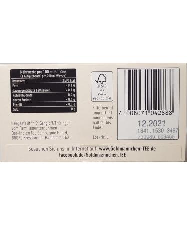 Goldmnnchen Gold Man Hygge Herbs & Cinnamon Herbal Tea Fragranced with Cinnamon Vanilla Flavoured Tea 20 Tea Bags X04288 - Buy Online on GoSupps.com