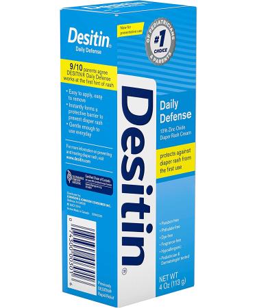 Desitin Diaper Rash Cream Daily Defense 4 oz - Soothing Protection for Baby's Skin - Buy Online on GoSupps.com