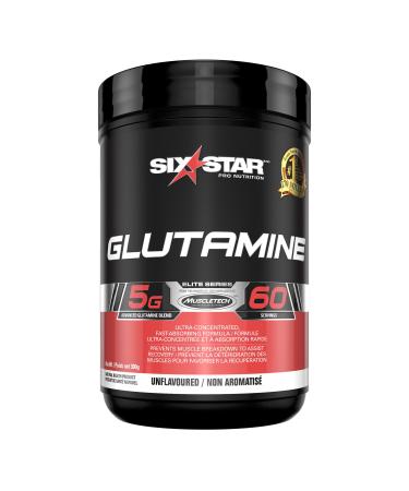 Six Star Glutamine Powder Six Star L Glutamine Powder Post Workout Muscle Recovery Supplements L-Glutamine Powder for Men and Women Glutamine Supplement Unflavoured (60 Servings) 300 g (Pack of 1)