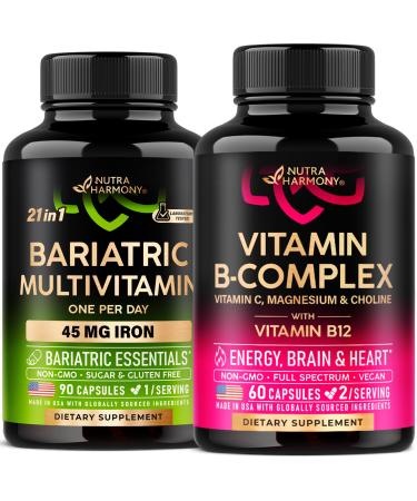 NUTRAHARMONY Vitamin B Complex & Bariatric Multivitamin Capsules