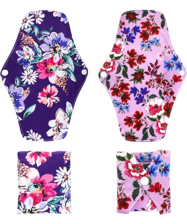 7 Pcs Reusable Menstrual Pads Set for Heavy Flow | Washable Cloth Pads with Wings | Breathable Mesh Surface | Large Sanitary Pads for Overnight | Includes Wet Bag - Buy Online on GoSupps.com