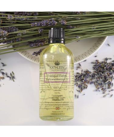Buy Kathleen Natural Tranquil Fields Body & Massage Oil | Soothing Aromatherapy for Relaxation | International Shipping Available - Buy Online on GoSupps.com