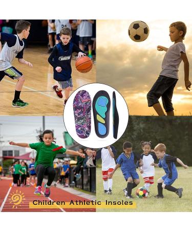 Kids Shoe Insoles with Arch Support for Active Children | Lightweight and Comfortable Inserts for Walking and Running | 225mm Kids Size 3.5-6 - Panda Design - Buy Online on GoSupps.com