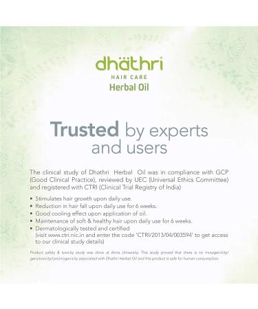 Dhathri Hair Care Plus Herbal Oil 100ml (Pack of 2) by Dhathri - Buy Online on GoSupps.com