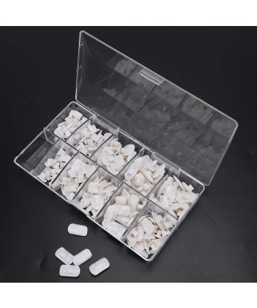 200 Pieces White Nail Tips for Practice & Training | DIY False Fake Nail Manicure Tools for Beginners - Buy Online on GoSupps.com