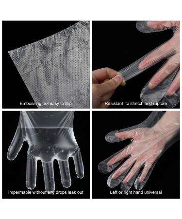 St llion Clear Disposable Plastic Gloves - Food Safe & Multipurpose | 400 Count - One Size Fits Most - Buy Online on GoSupps.com