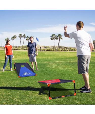 Cornhole Toss Game Set - Portable Outdoor 2-in-1 Camping Game with 8 Bean Bags & Carrying Bag for Kids - Backyard, Lawn, Beach Fun by NZQXJXZ - Buy Online on GoSupps.com