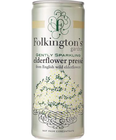 Folkingtons Elderberry 250ml Tins 12 Pack - Buy Online on GoSupps.com
