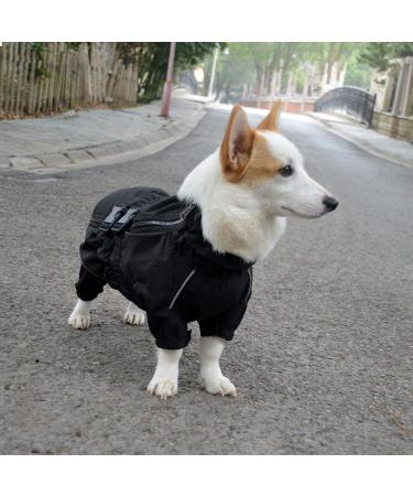 Waterproof Reflective Dog Jacket | Windproof Snow-Proof Vest for Small Medium Large Dogs | Black | Size M (14) - Buy Online on GoSupps.com
