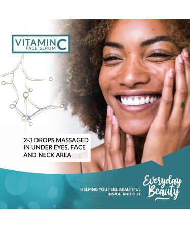 Vitamin C Serum for Face - Anti-Aging Skin Brightening with 20% Vitamin C Hyaluronic Acid Vitamin E & Ferulic Acid - 1 Fl Oz - Buy Online on GoSupps.com