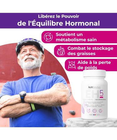Hormonal Balance 5 by NutriSolution | Dietary Supplement Slimming Energy Hormones to Promote Natural Weight Loss | Made in France | 60 Capsules - Buy Online on GoSupps.com