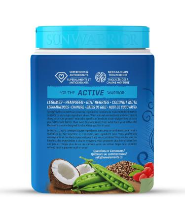 Sunwarrior - Warrior Blend Raw Plant-Based Protein Natural 375 g - Buy Online on GoSupps.com